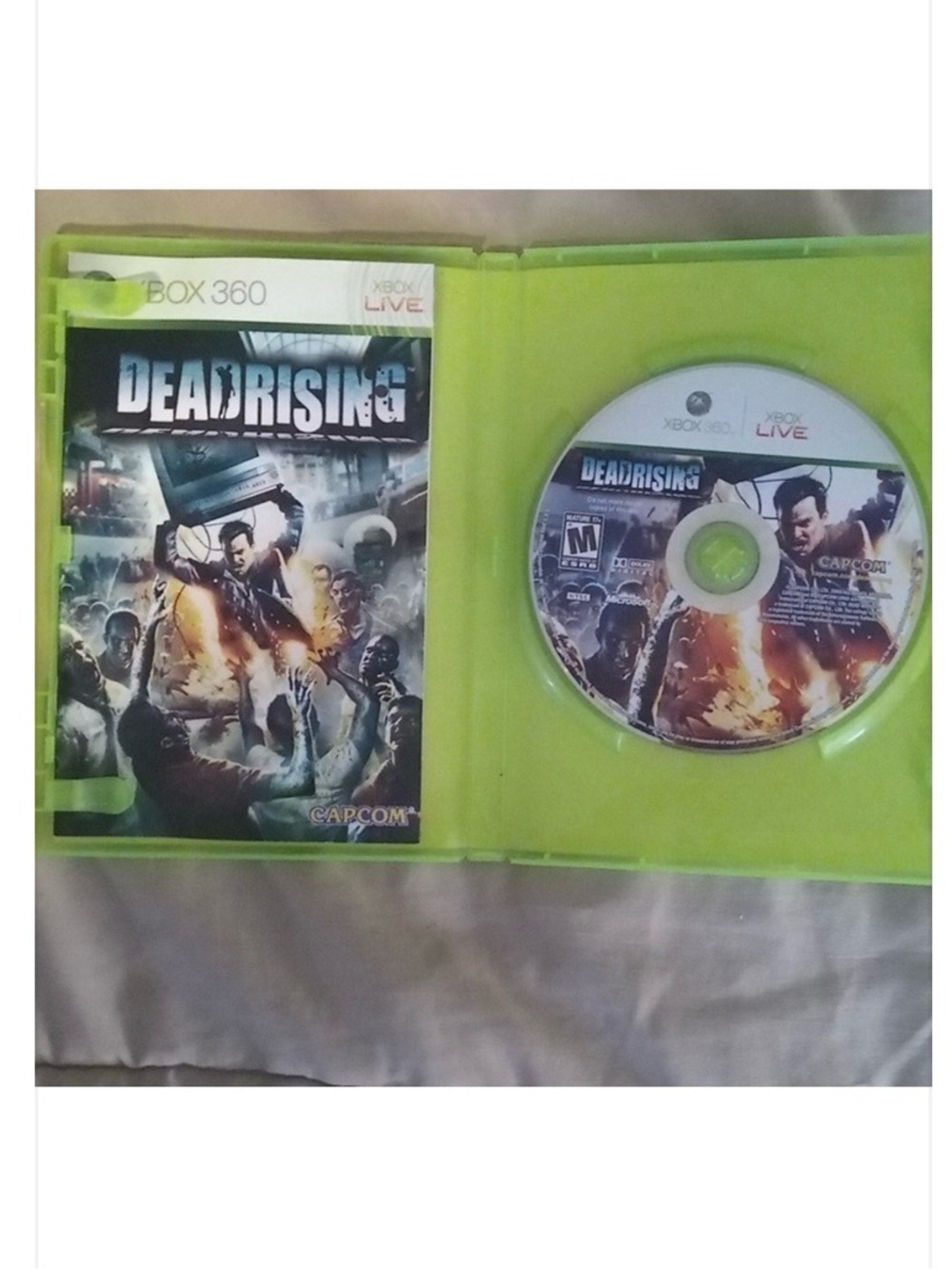 DEADRISING XBOX 360 Video Game 2006 Y2K Capcom/Microsoft PLAYS FINE M For Mature